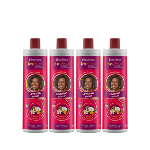 Kit Creme de Pentear Levíssimo 1l (4 itens) | bn.Cachos
